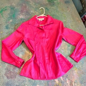 Vintage Pink Silk Shirt